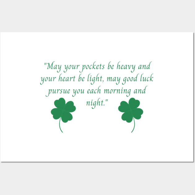 Irish Blessing Wall Art by BuddiccaDesigns